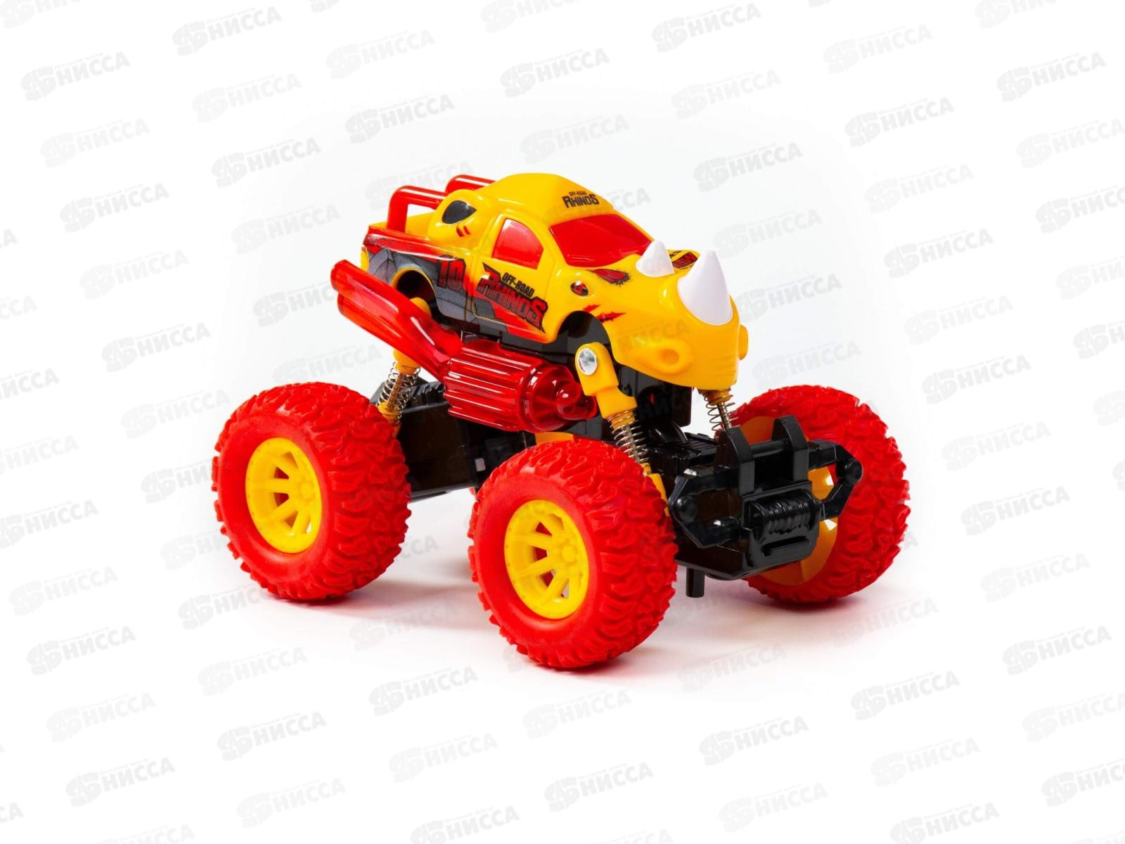 Автомобиль инерционный &quotМонстр Ралли&quot - &quotНосорог&quot (со светом и звуком), 79770 (в пакете)  *16