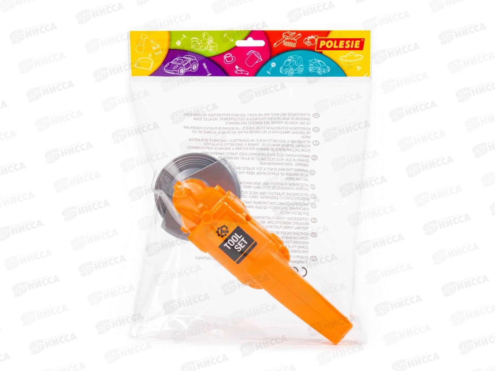 Шлифовальная машинка игрушечная (оранжевая) 90454 в пакете  *16