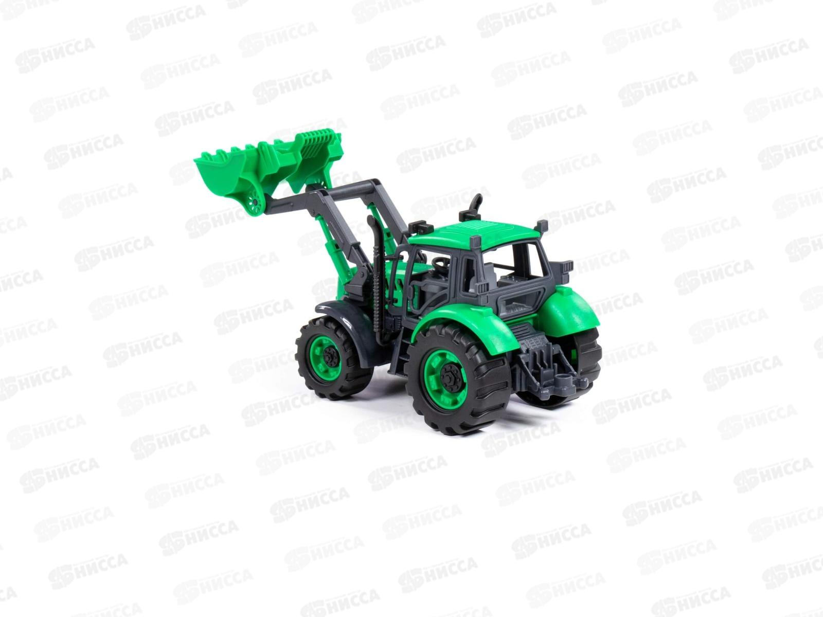 Погрузчик &quotПрогресс&quot инерционный (зелёный) в лотке, 94629  *12