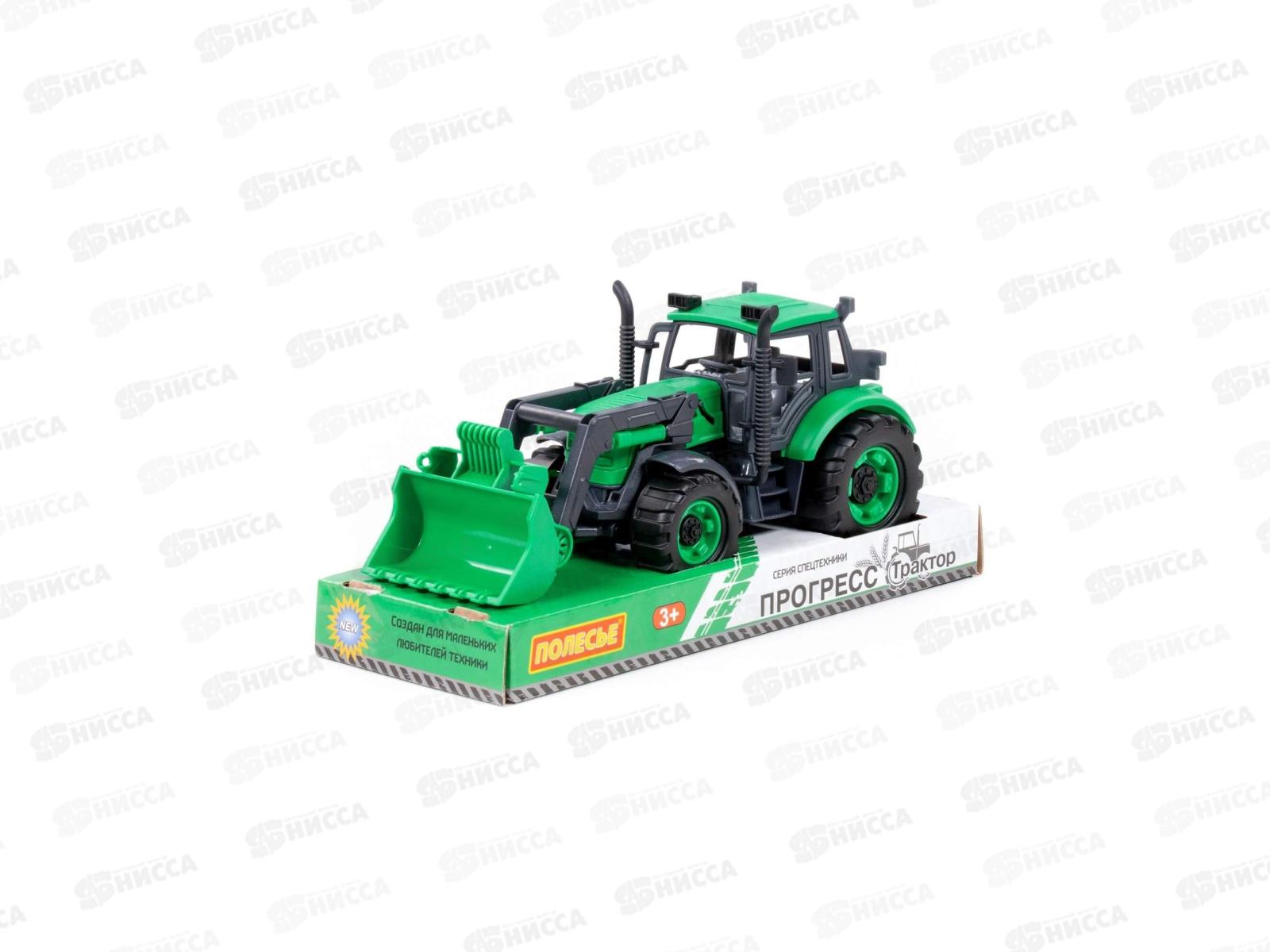 Погрузчик &quotПрогресс&quot инерционный (зелёный) в лотке, 94629  *12