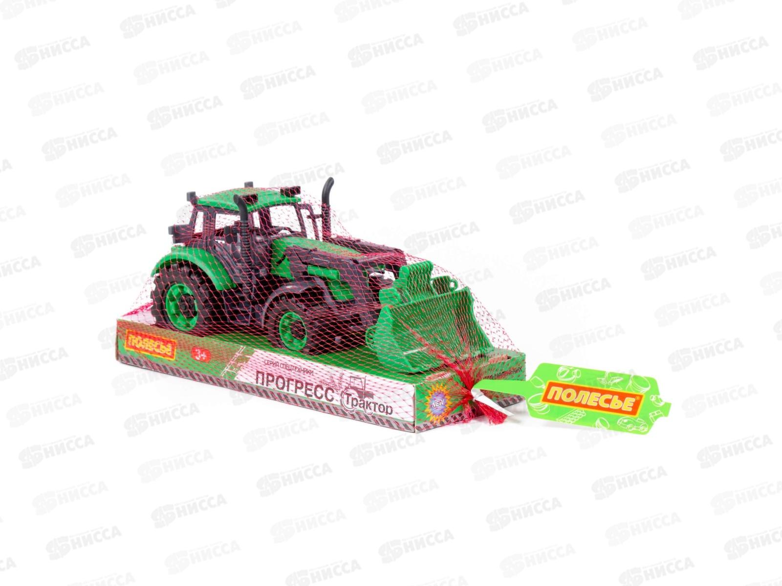 Погрузчик &quotПрогресс&quot инерционный (зелёный) в лотке, 94629  *12