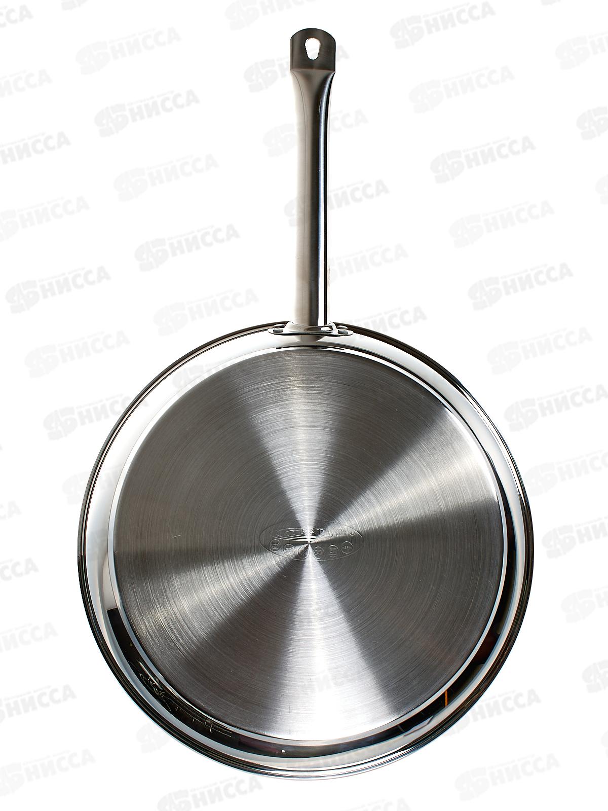 Сковорода 34см без крышки (общепит) корпус 0,6мм индукционное дно КТ-ОБ-СA-34