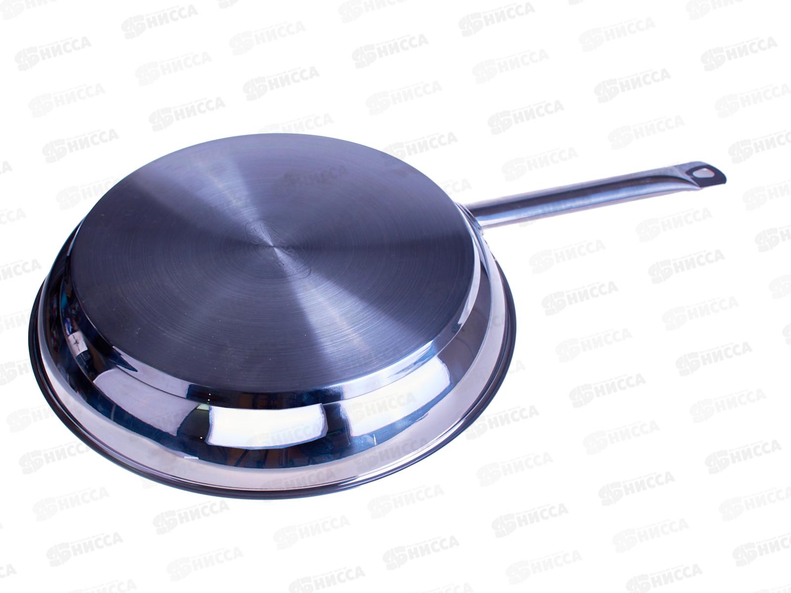 Сковорода 34см без крышки (общепит) корпус 0,6мм индукционное дно КТ-ОБ-СH-34
