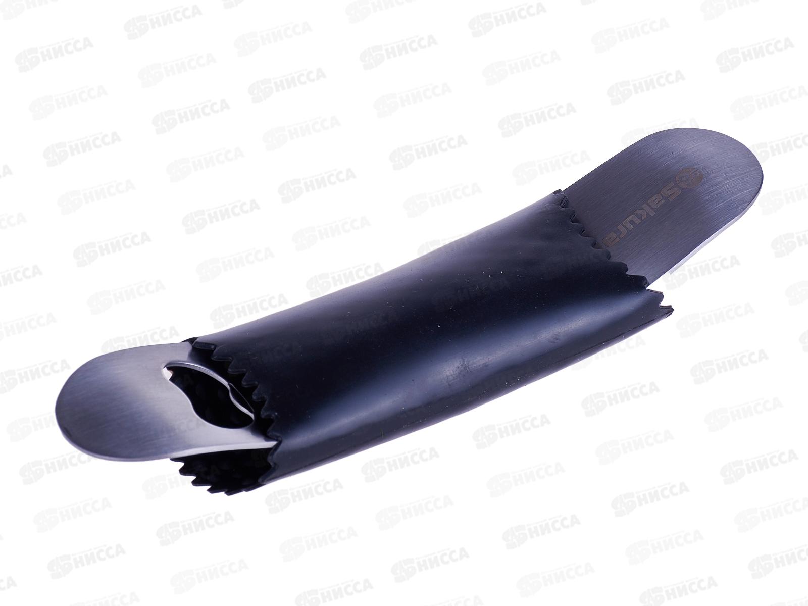 Пресс для чеснока SA-G02 нержавеющая сталь+открывалка,ролик