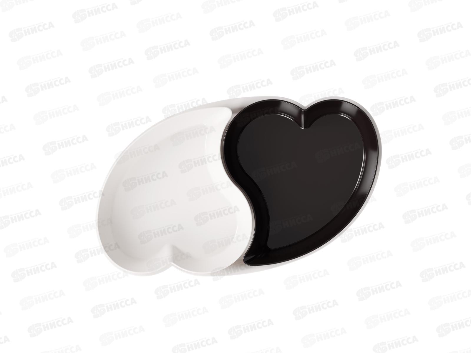 Набор салатников Ромео и Джульетта (2шт) бело-черный М8174 *8