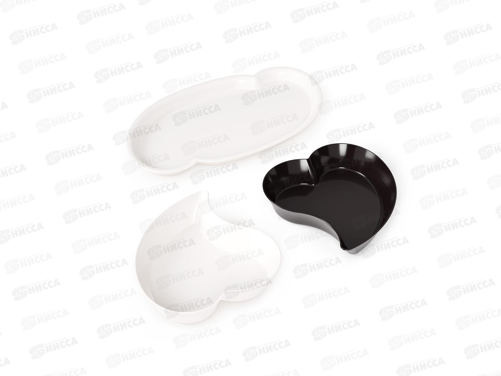 Набор салатников Ромео и Джульетта (2шт) бело-черный М8174 *8