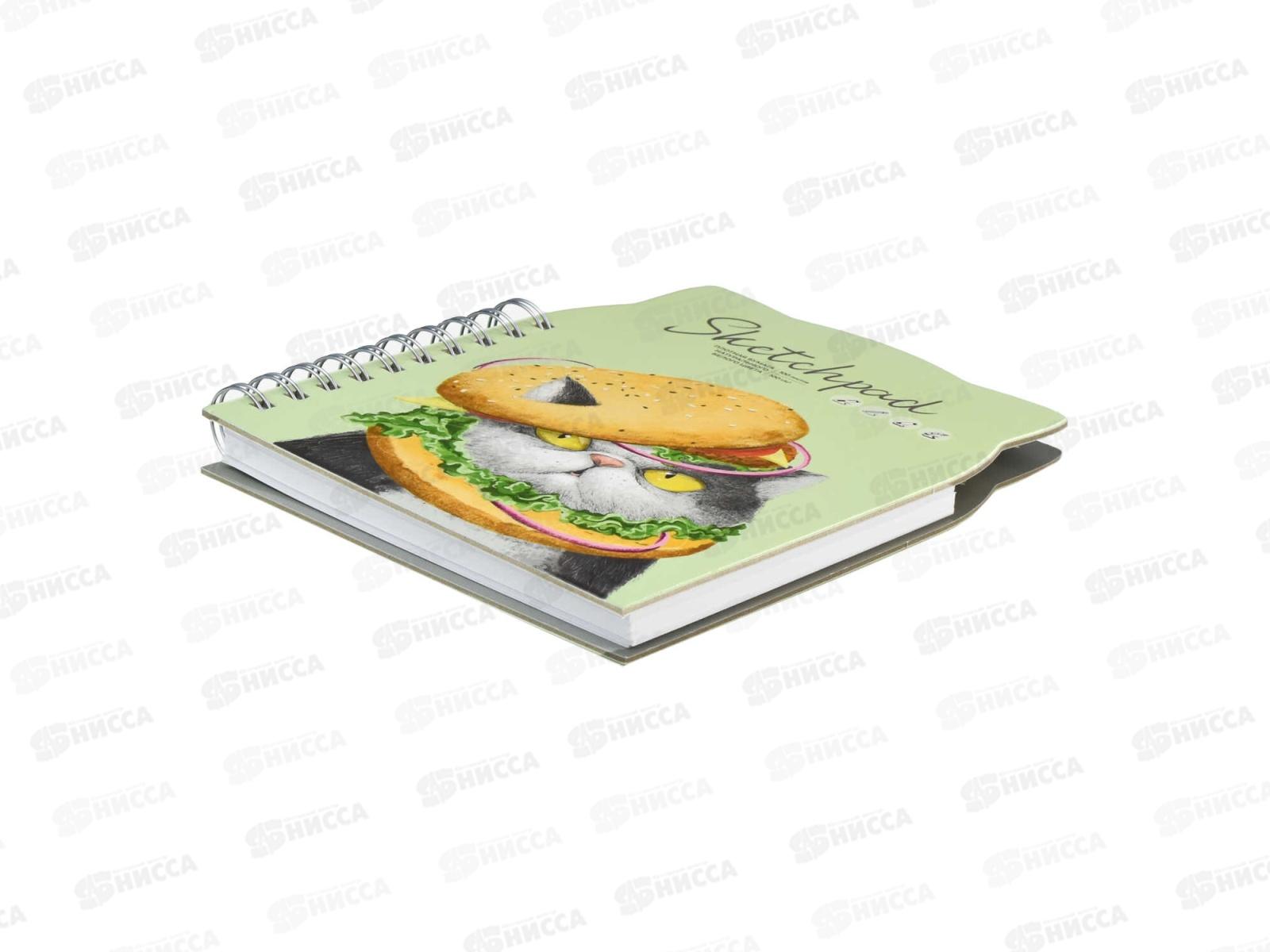 Скетчпад ФЕН 100листов Вкусный кот,61215*5/20