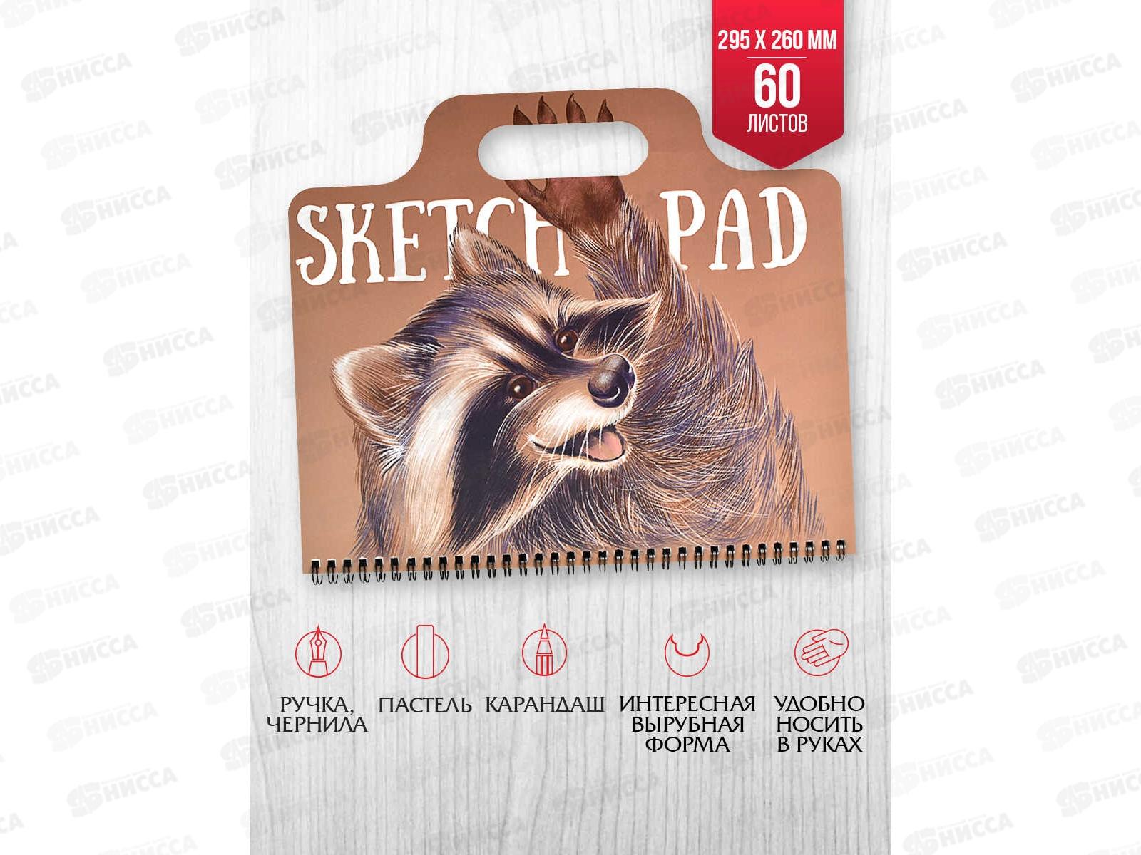 Скетчпад ФЕН 60листов Енот,59741*5/20
