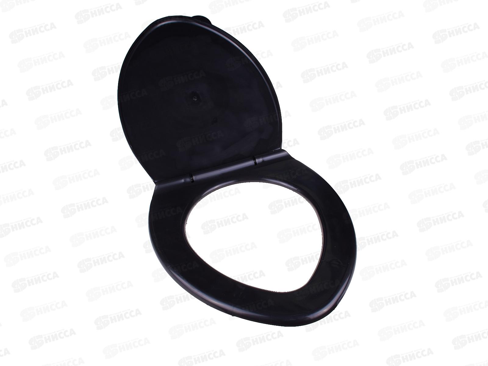 Сиденье на унитаз  МП чернный  (Русское) *9