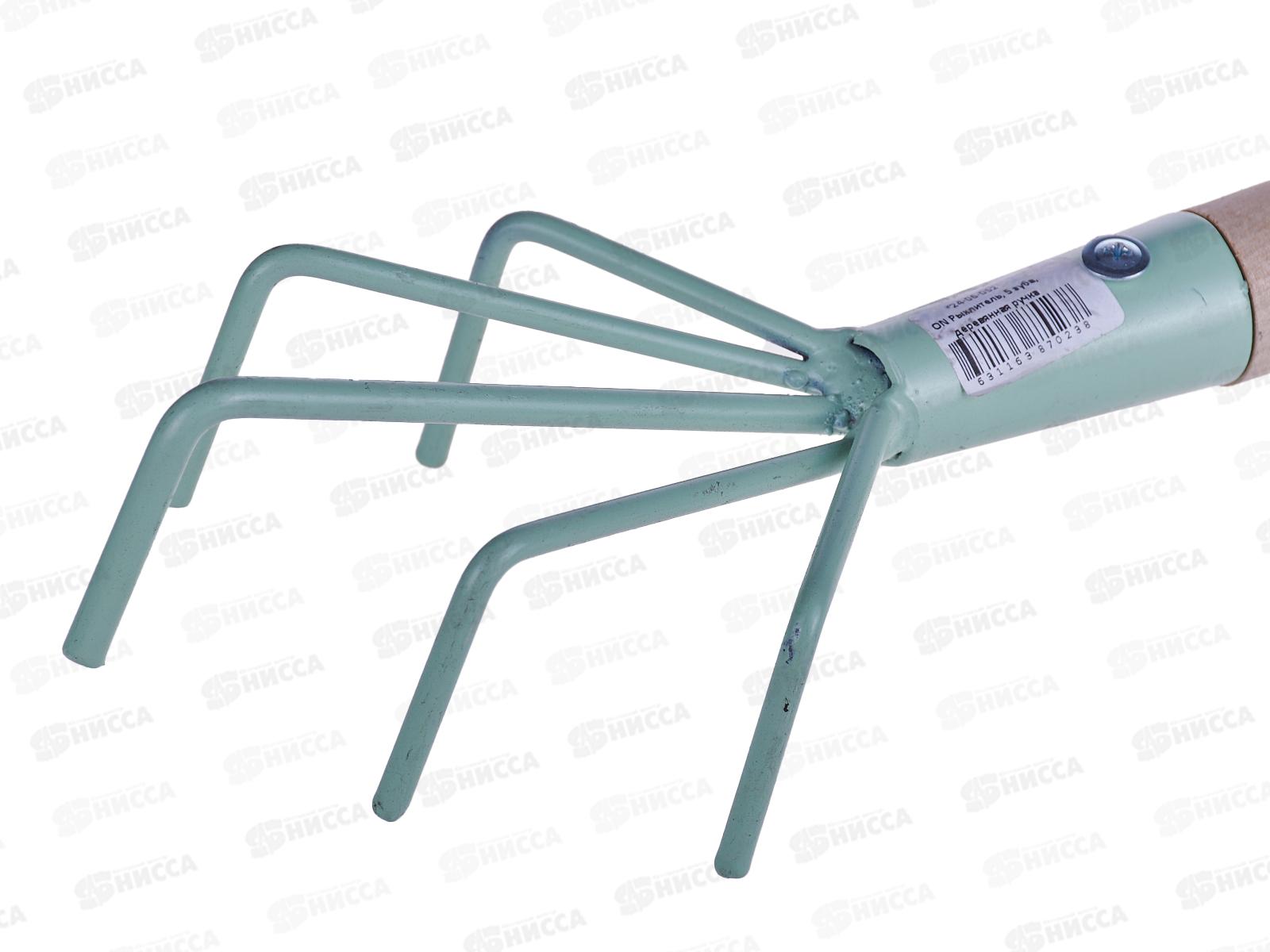 Рыхлитель, 5 зубьев, деревянный черенок ON, 24-06-052