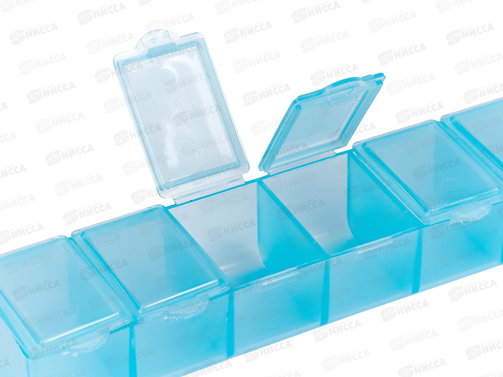 Контейнер &quotGAMMA&quot пластик Т-35 голубой/прозрачный 15,3х3,4х2,4см