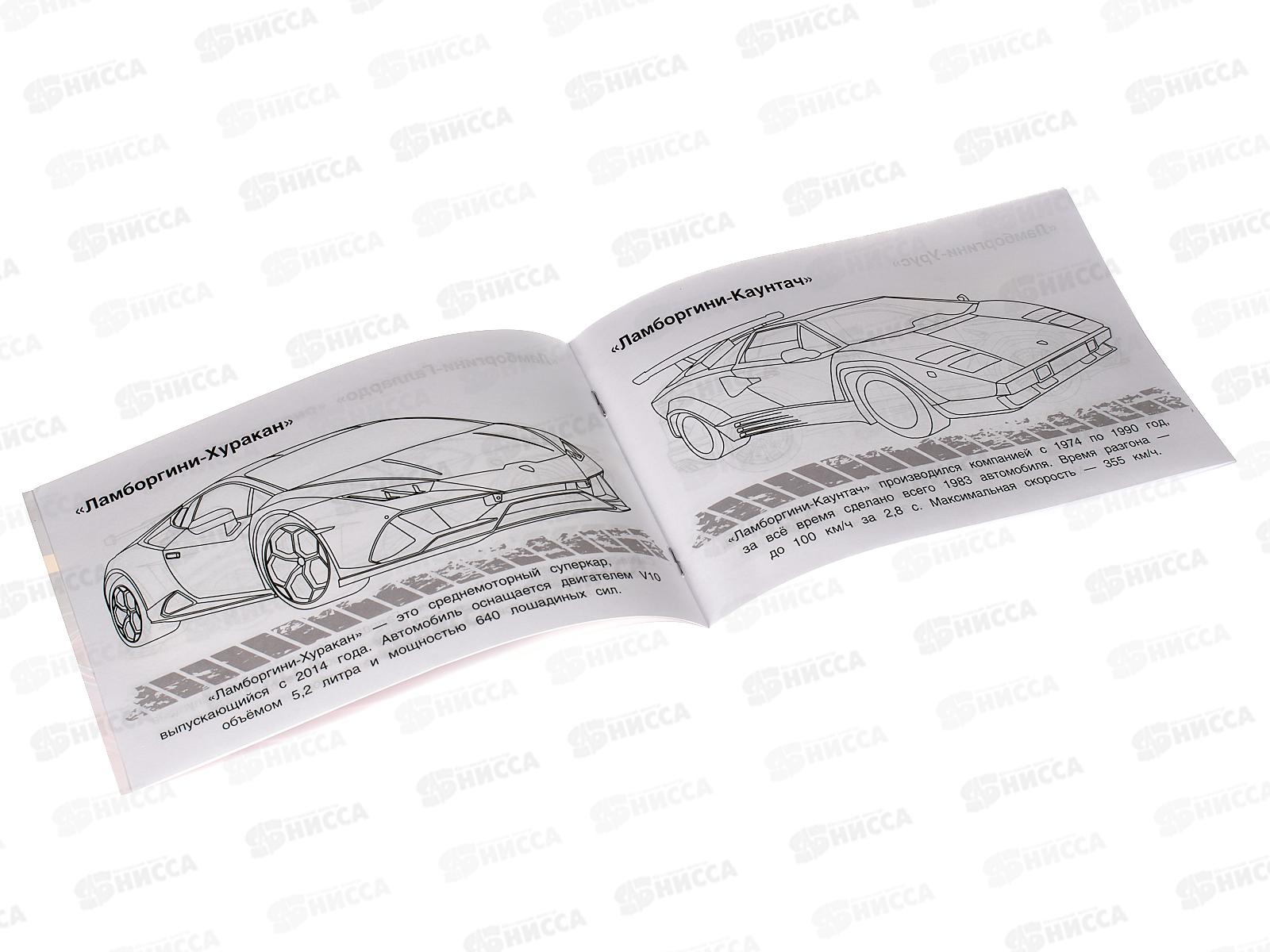 Раскраска &quotУМКА&quot 08133-3, Ламборгини, 210х140мм, 8стр.  *100