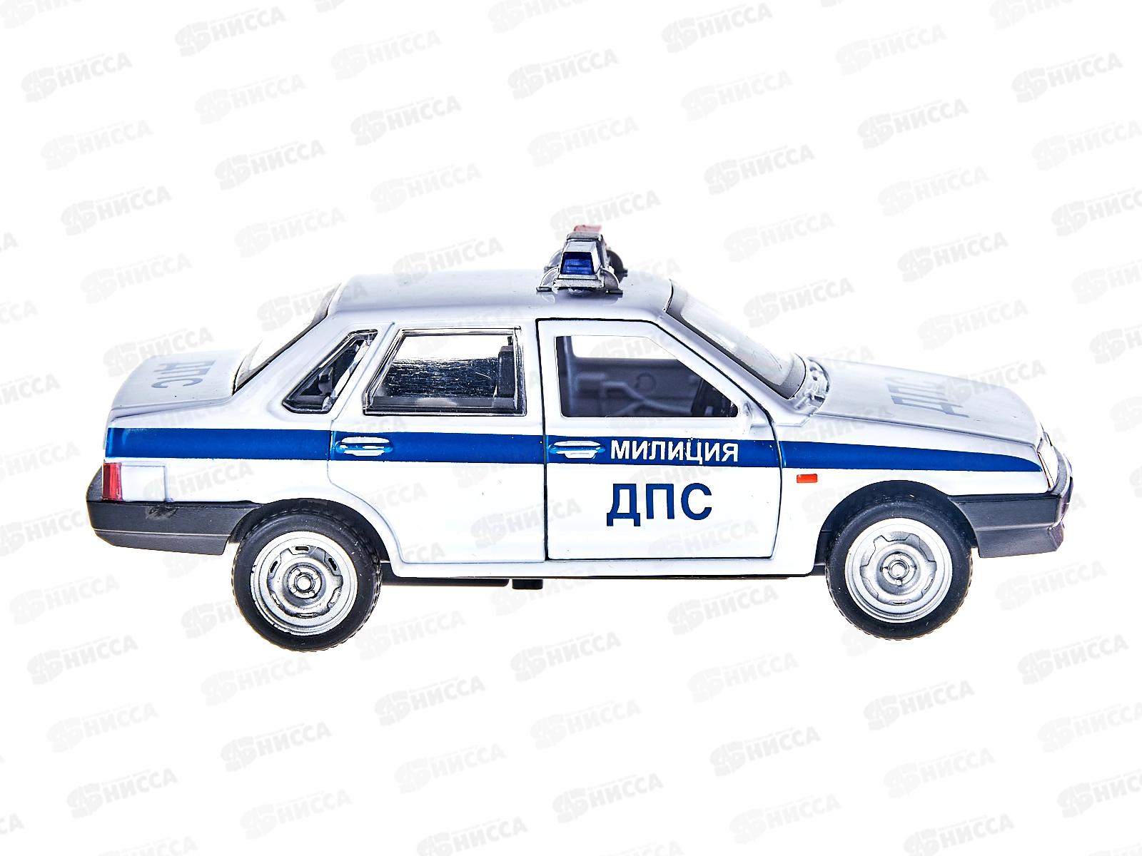 Машина &quotТЕХНОПАРК&quot металлическая  LADA-2108/21099 Милиция, 12см,343373*12