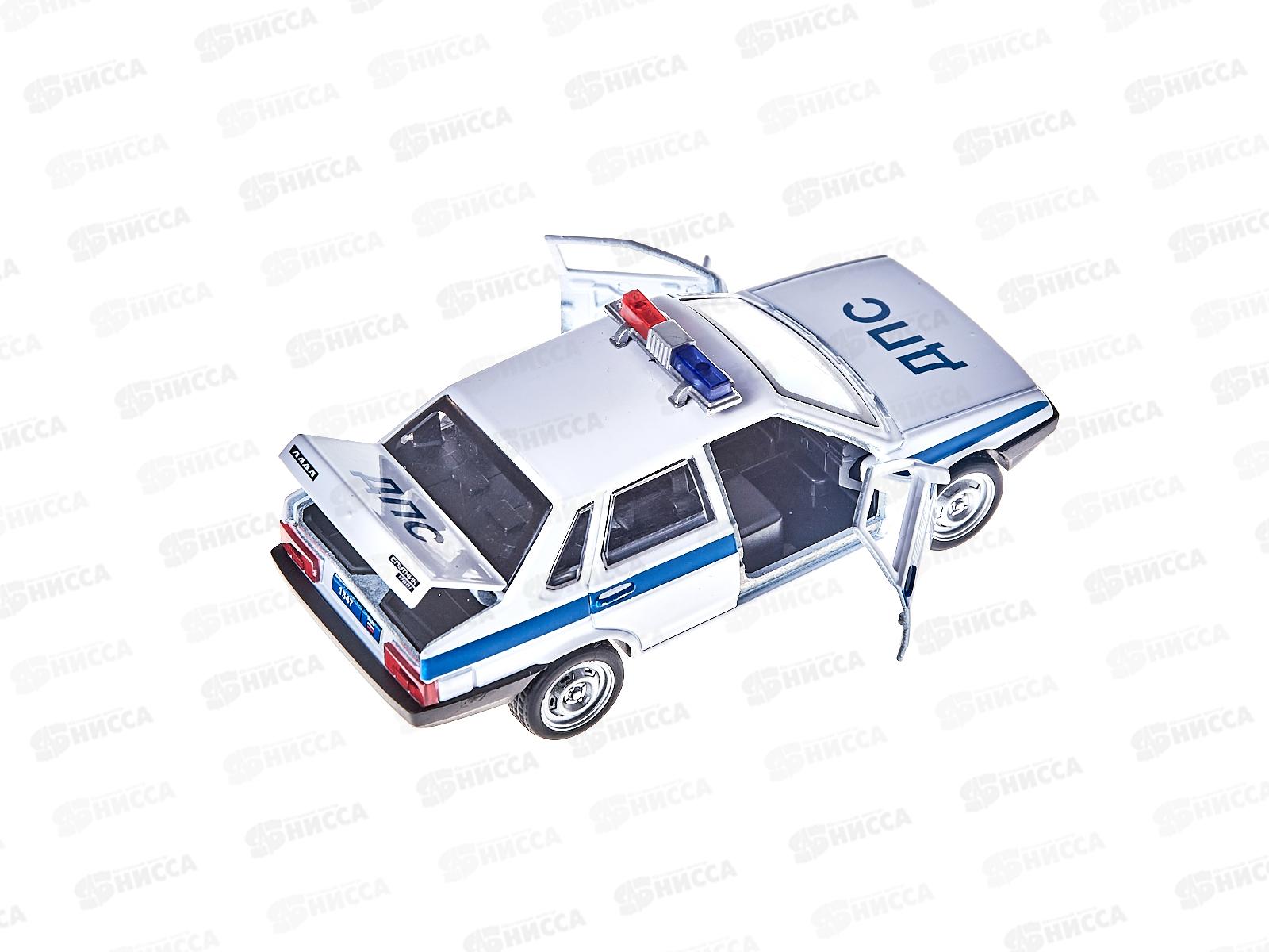 Машина &quotТЕХНОПАРК&quot металлическая  LADA-2108/21099 Милиция, 12см,343373*12