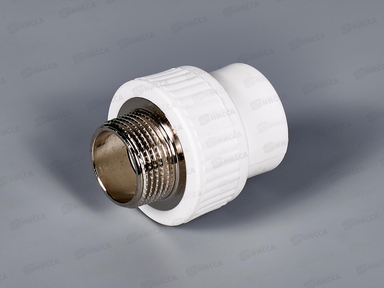 Муфта полипропилен комбинированная наружная резьба DN32*1 Aqualink, 03590 *10/60