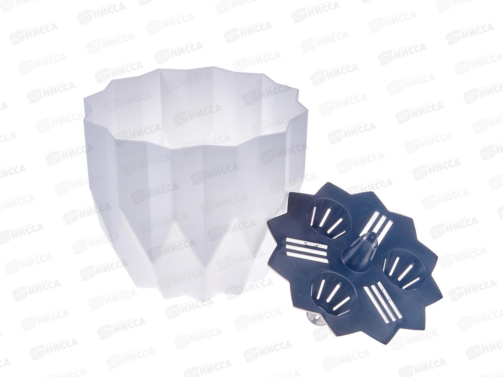 Кашпо &quotГеометрия&quot 0,8л Белый КШ-4121 *27