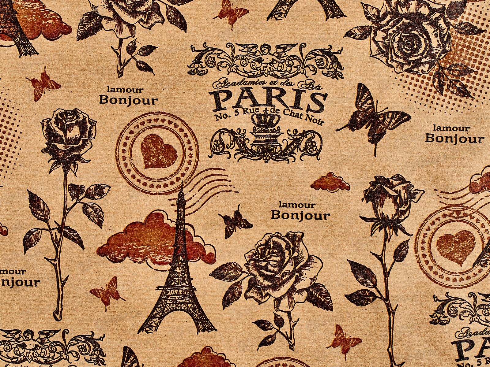 Бумага Крафт 0,7*1м Париж *50