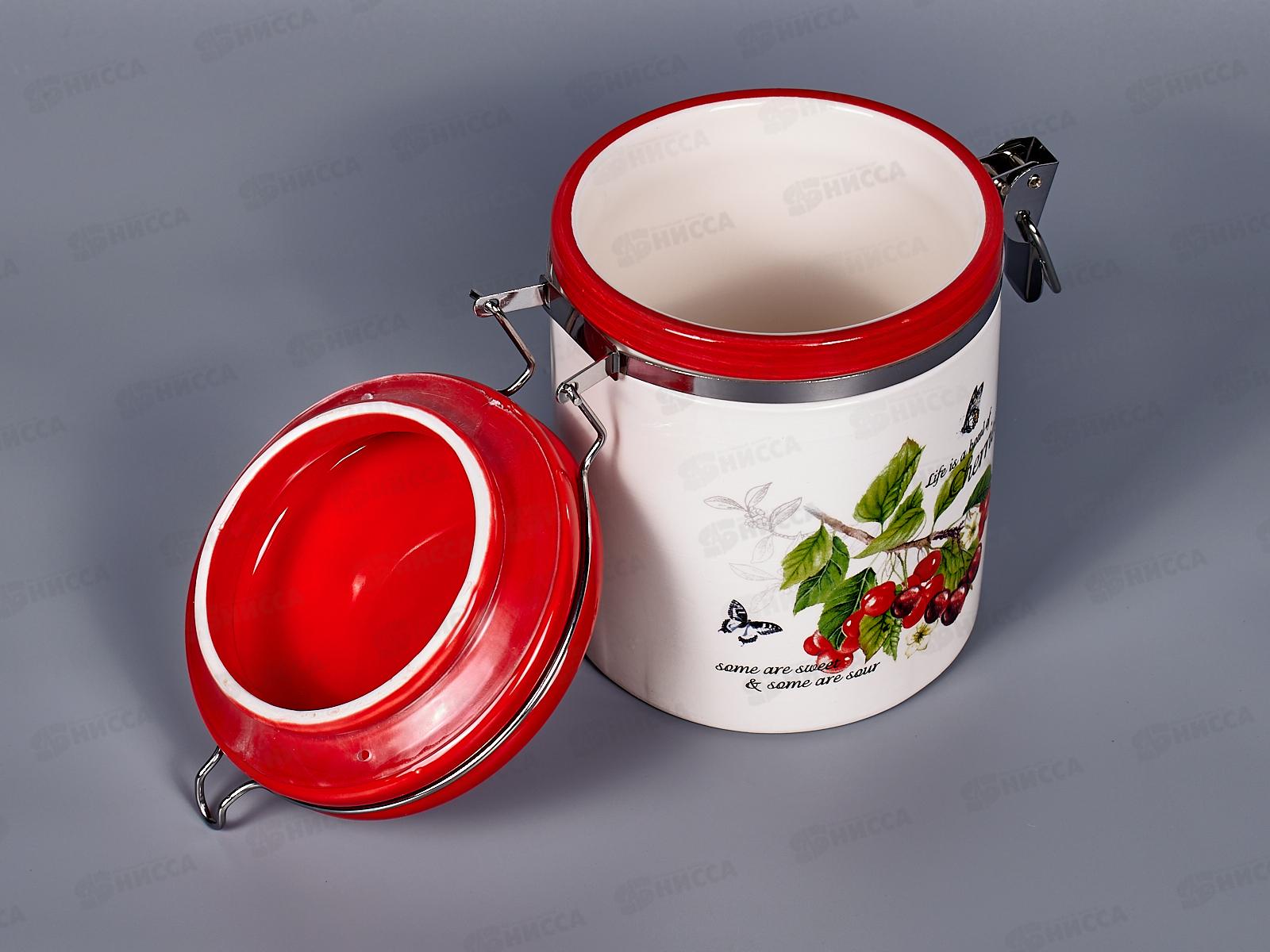 Банка Вишня 750мл с клипсой MFK21014