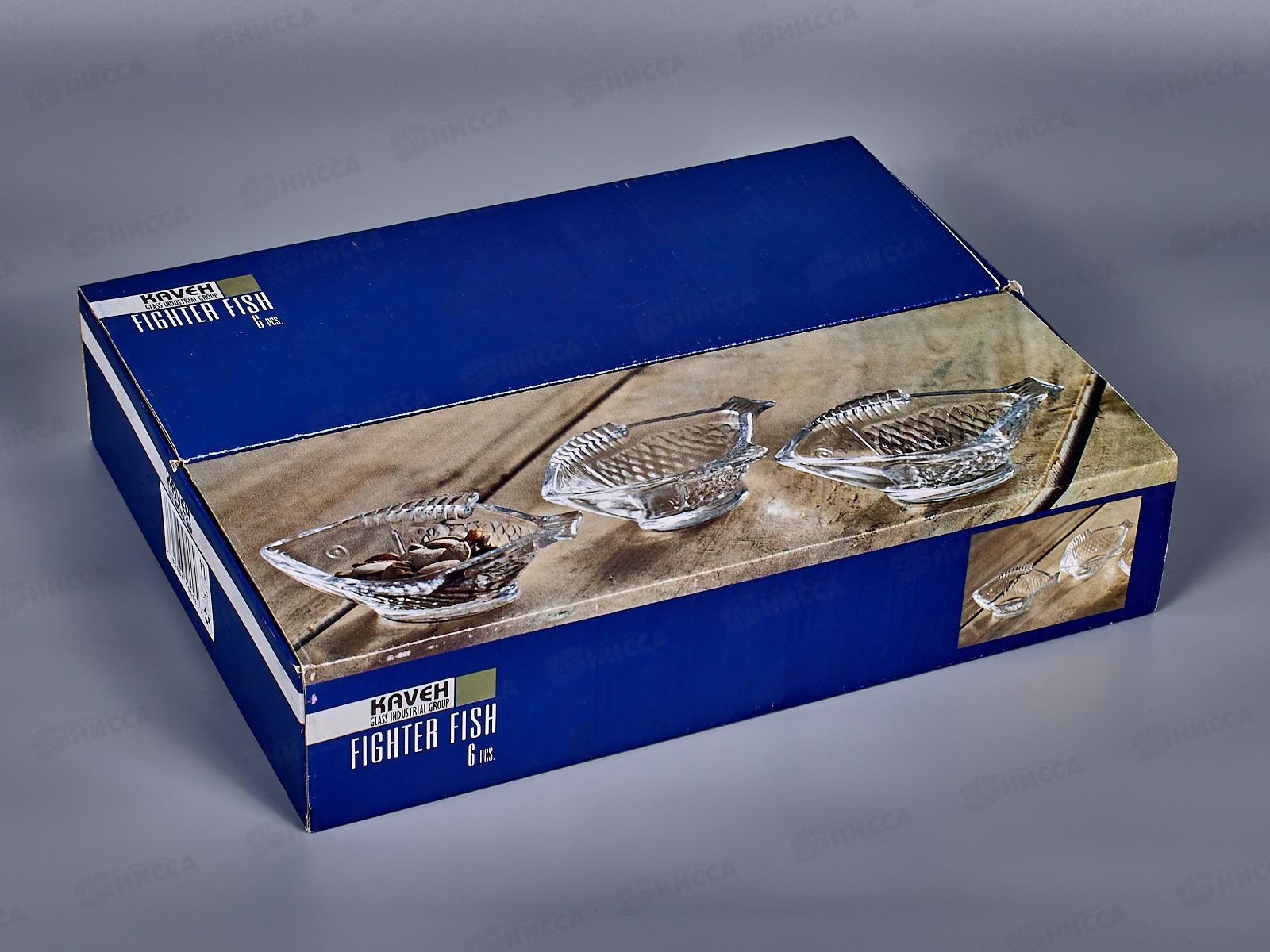 Набор икорниц FISH из 6шт 100мл BL7122GCL в подарочной упаковке *8