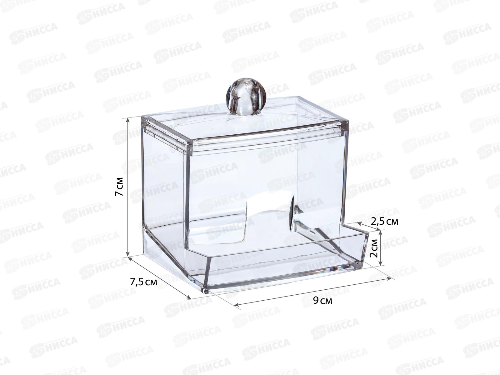 Контейнер для ватных палочек Прозрачный М1603 *14