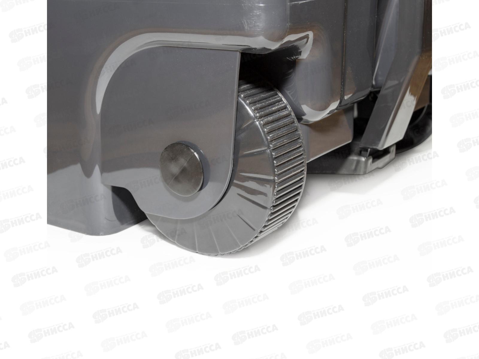 Бак 110л с педалью на колесах Серый М2395 *1