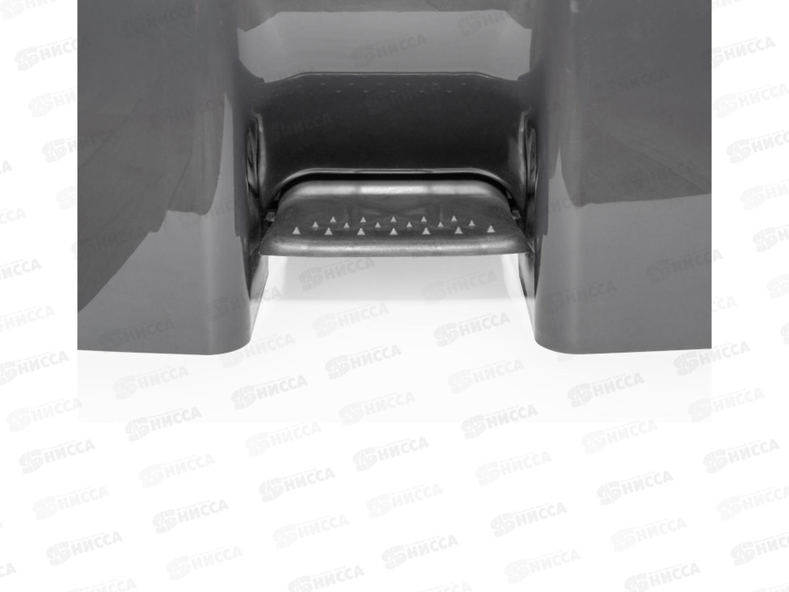 Бак 110л с педалью на колесах Серый М2395 *1