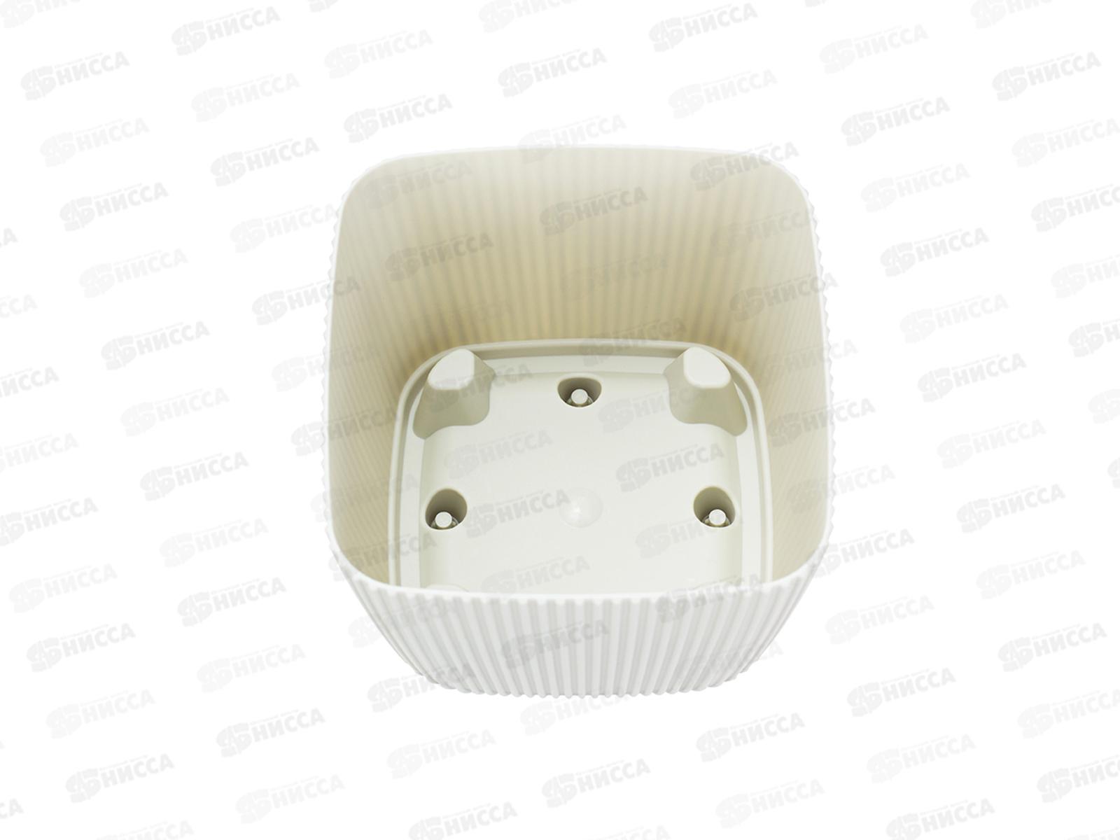 Кашпо ПИКАНТО 0,65л Белый ротанг М3208 *18