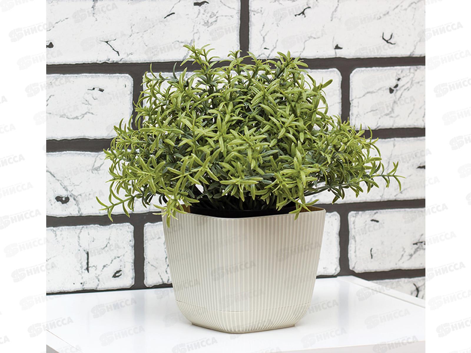 Кашпо ПИКАНТО 1,8л Белый ротанг М3209 *12