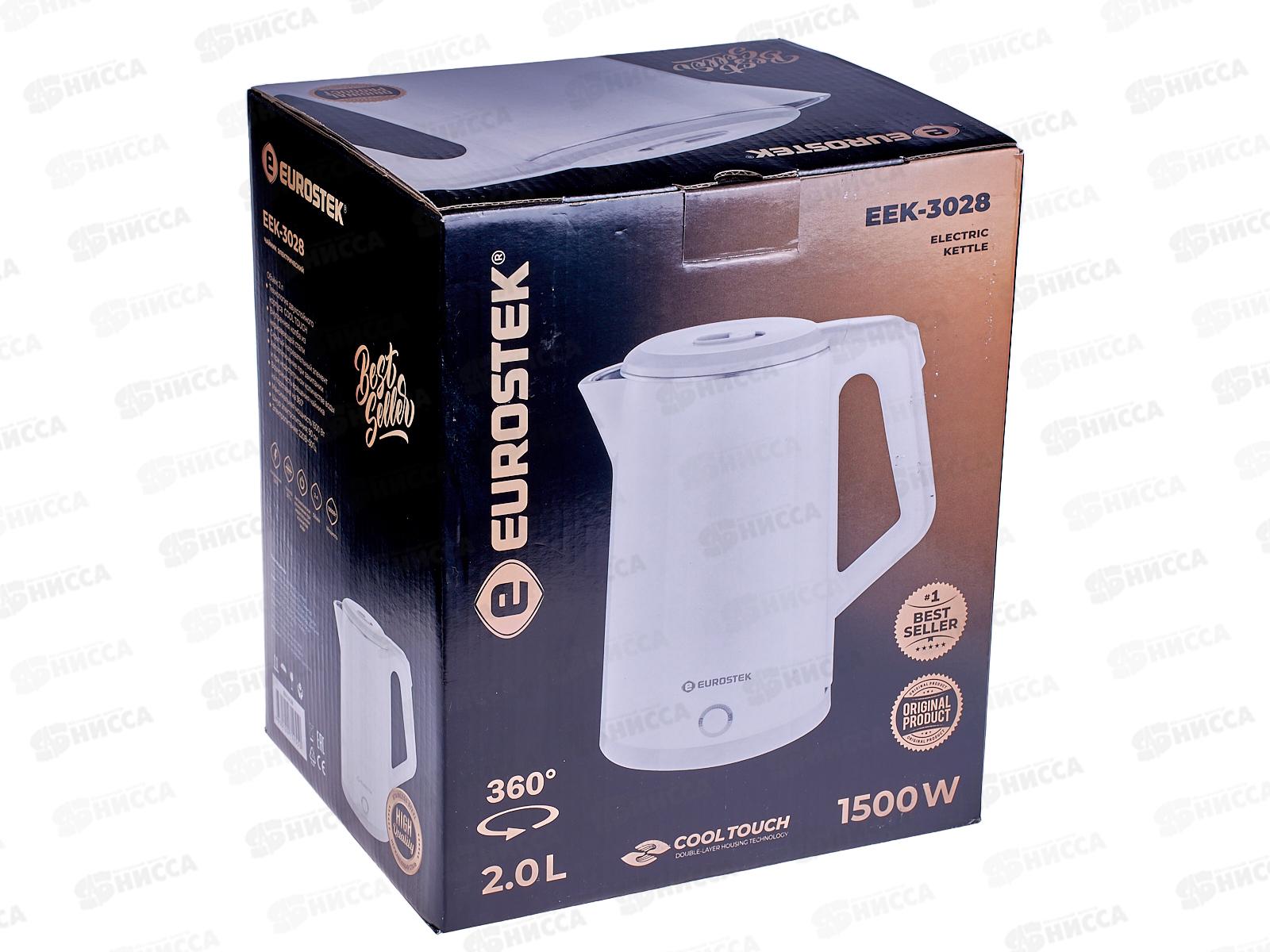 Чайник Eurostek электрический EEK-3028 белый 2л 1500Вт ЕГ