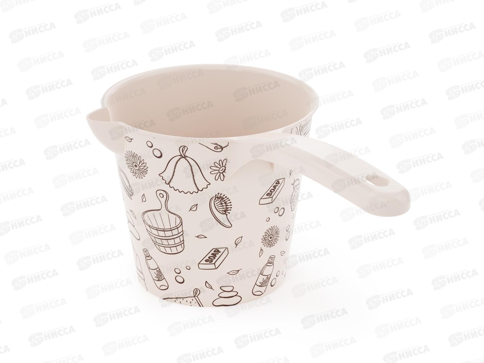 Ковш &quotРусская банька&quot 1,5л со сливом М8393 *28