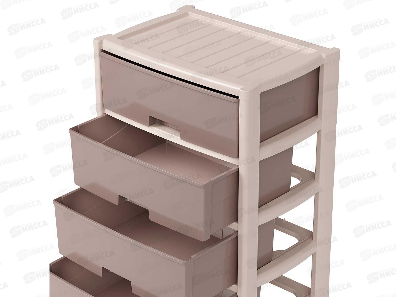 Комод 4-х секционный &quotКолорит&quot широкий Бежевый М8759 *1