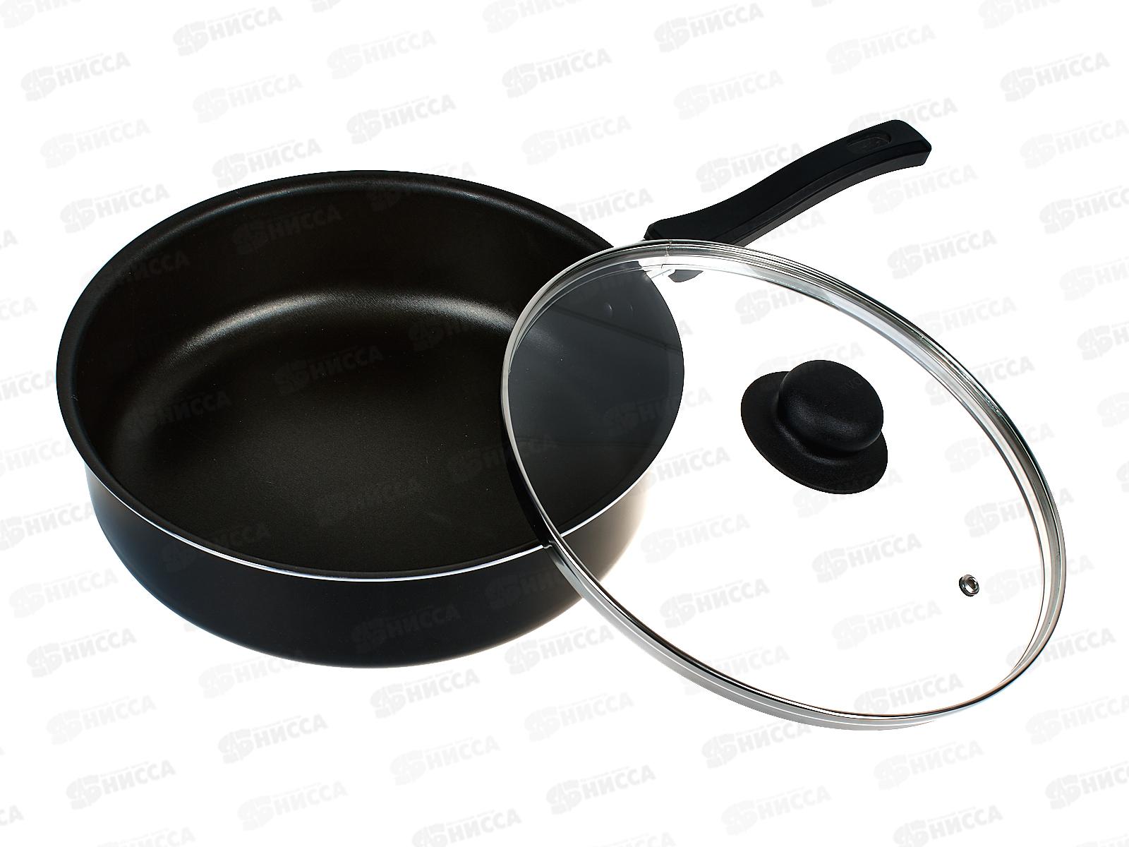 Сотейник Promo d260см PA-021 стеклянная крышка *12