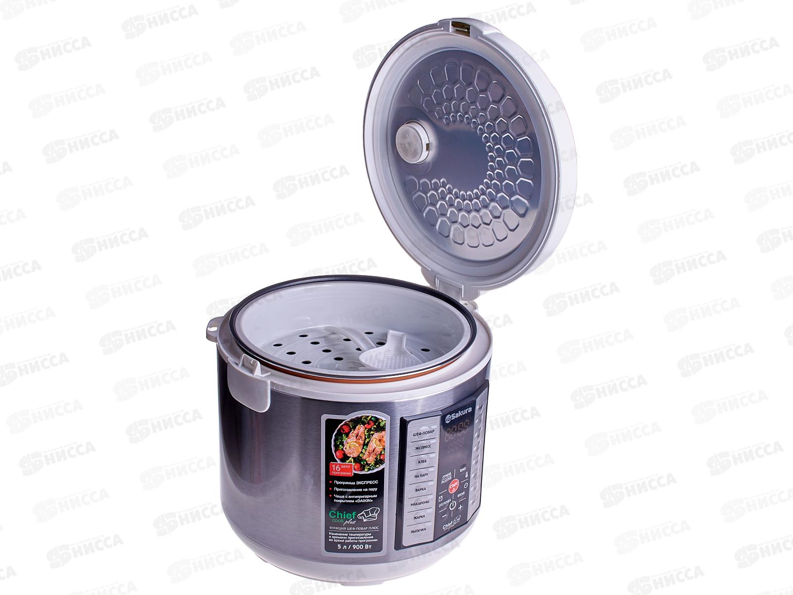 Мультиварка SA-7766W5,0л Шеф-повар плюс 16программ