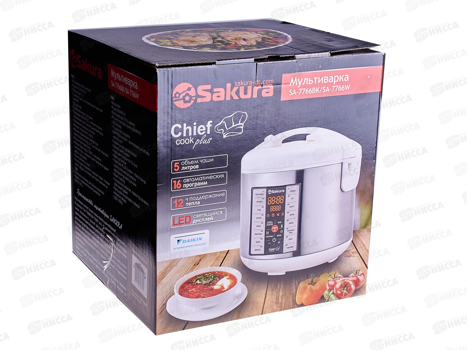 Мультиварка SA-7766W5,0л Шеф-повар плюс 16программ