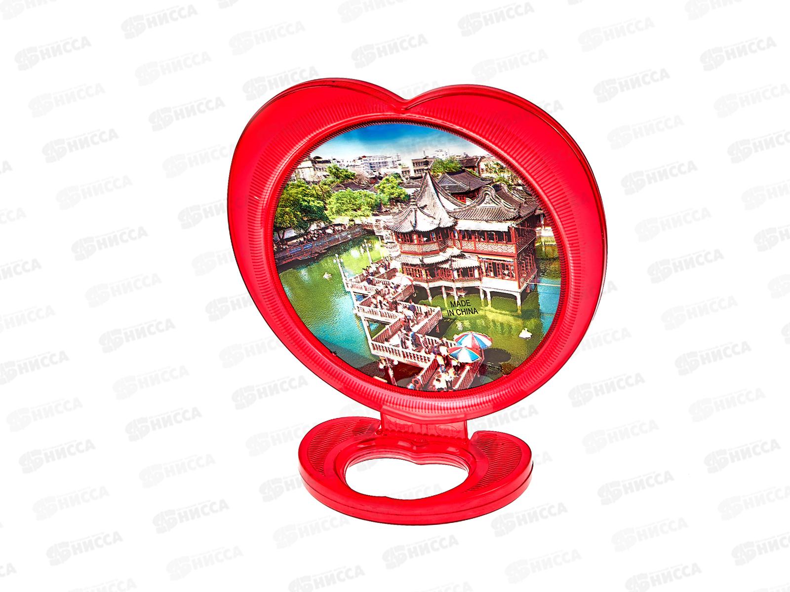 Зеркало настольное &quotГалантное&quot круг 16*16см микс 695-010