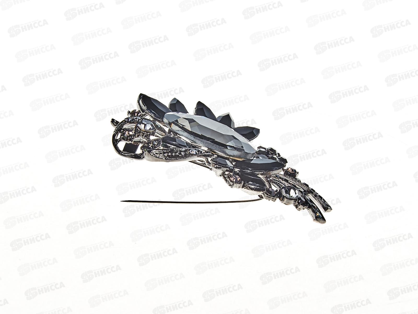 Брошь крупная со стразами,камень в асс.№150