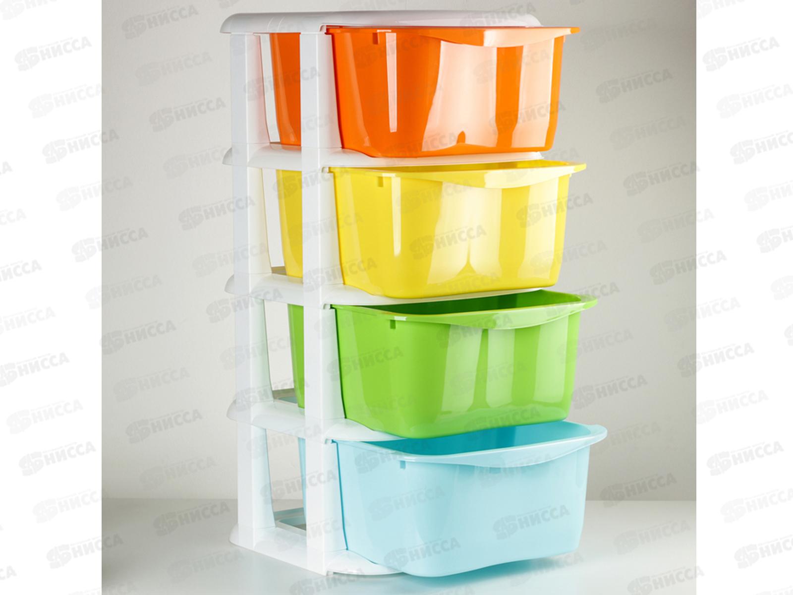 Комод 4-х секционный  &quotДомовой&quot колор Ангарск (без ножек) *1