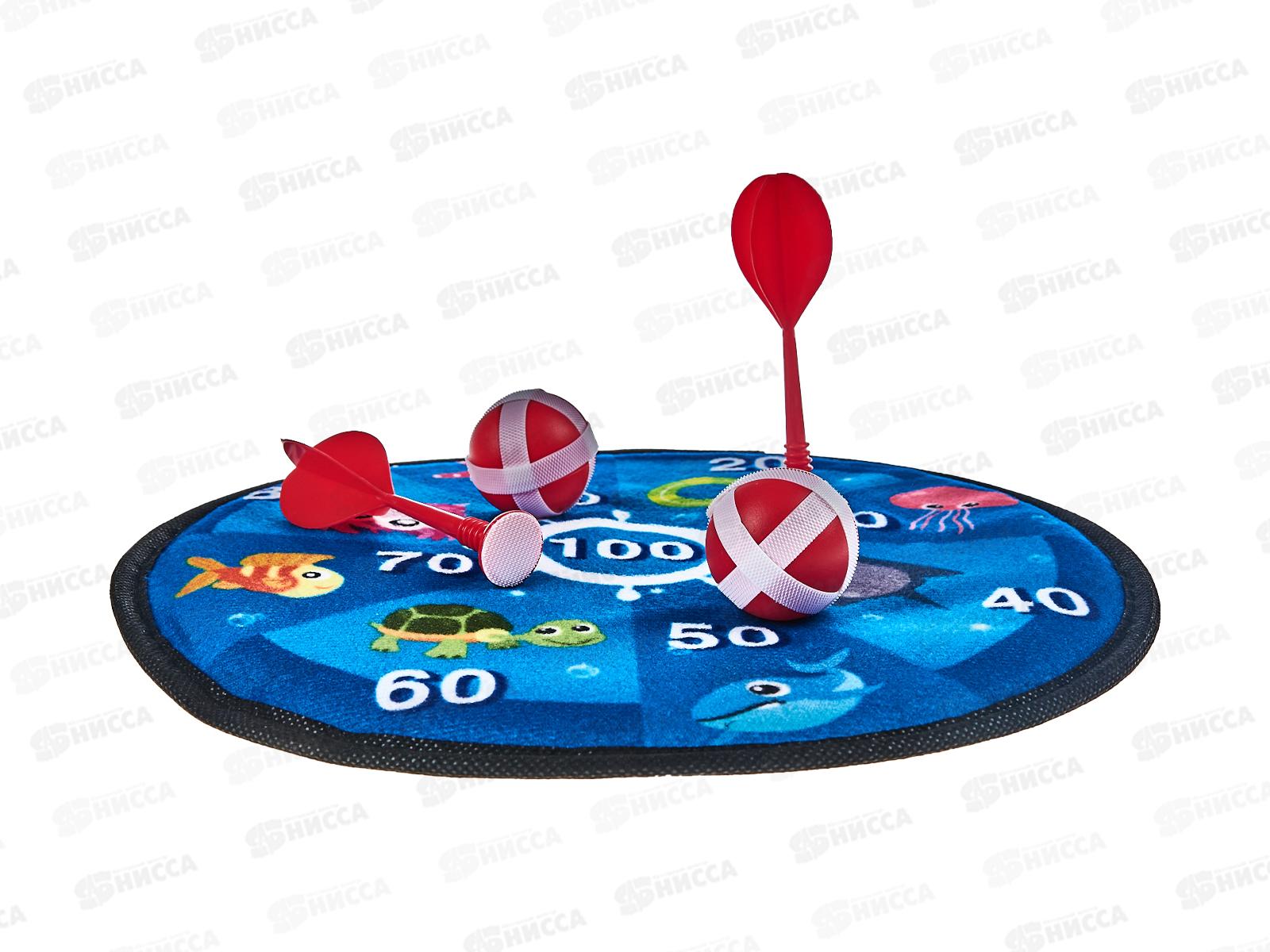 Дартс &quotМорские обитатели&quot на липучке (28см) Y12793245 (2 дротика, 2 шарика)  *96