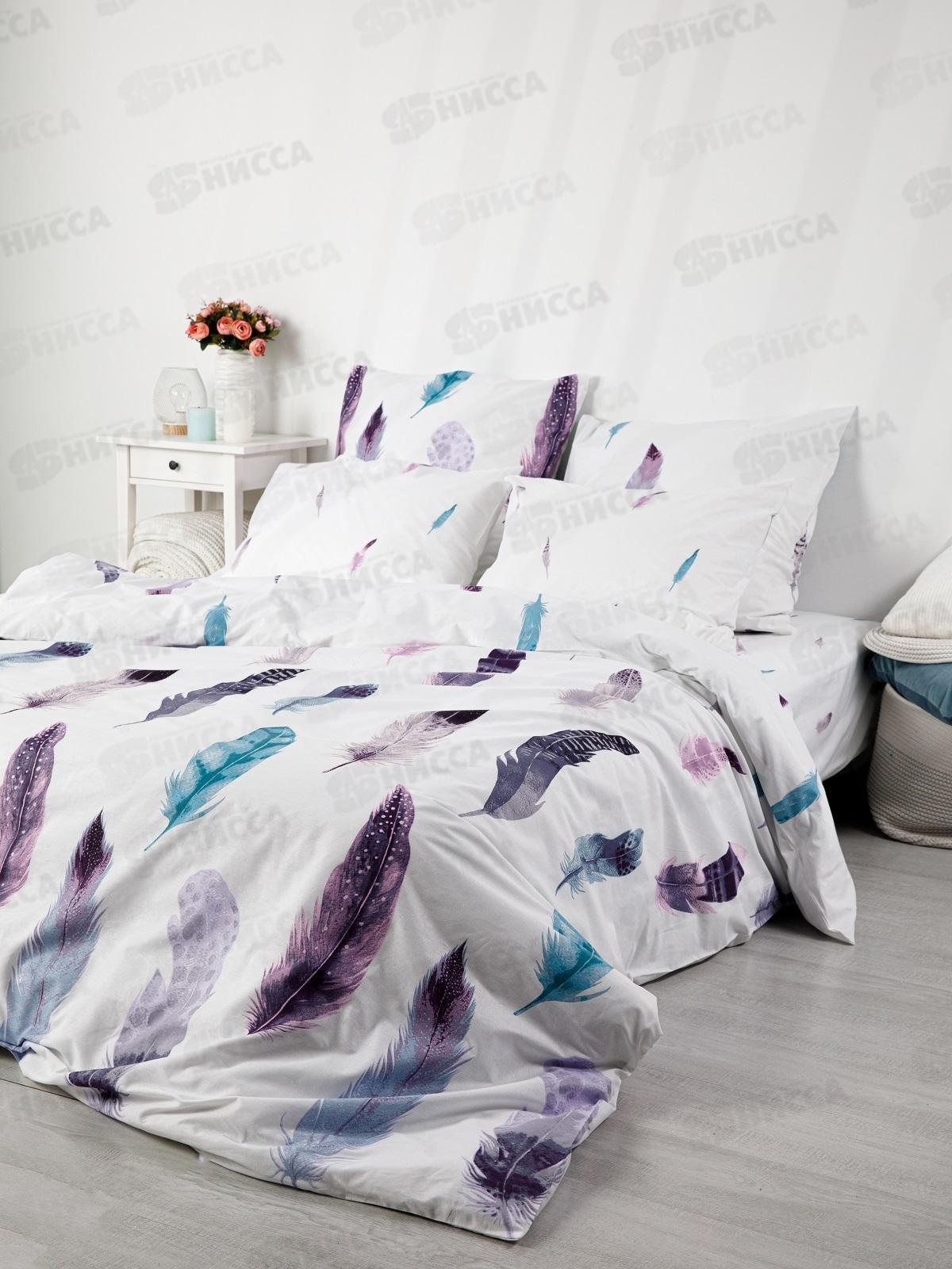 Комплект постельного белья 1,5сп Поплин НН Стилус 70557-1+70558-1