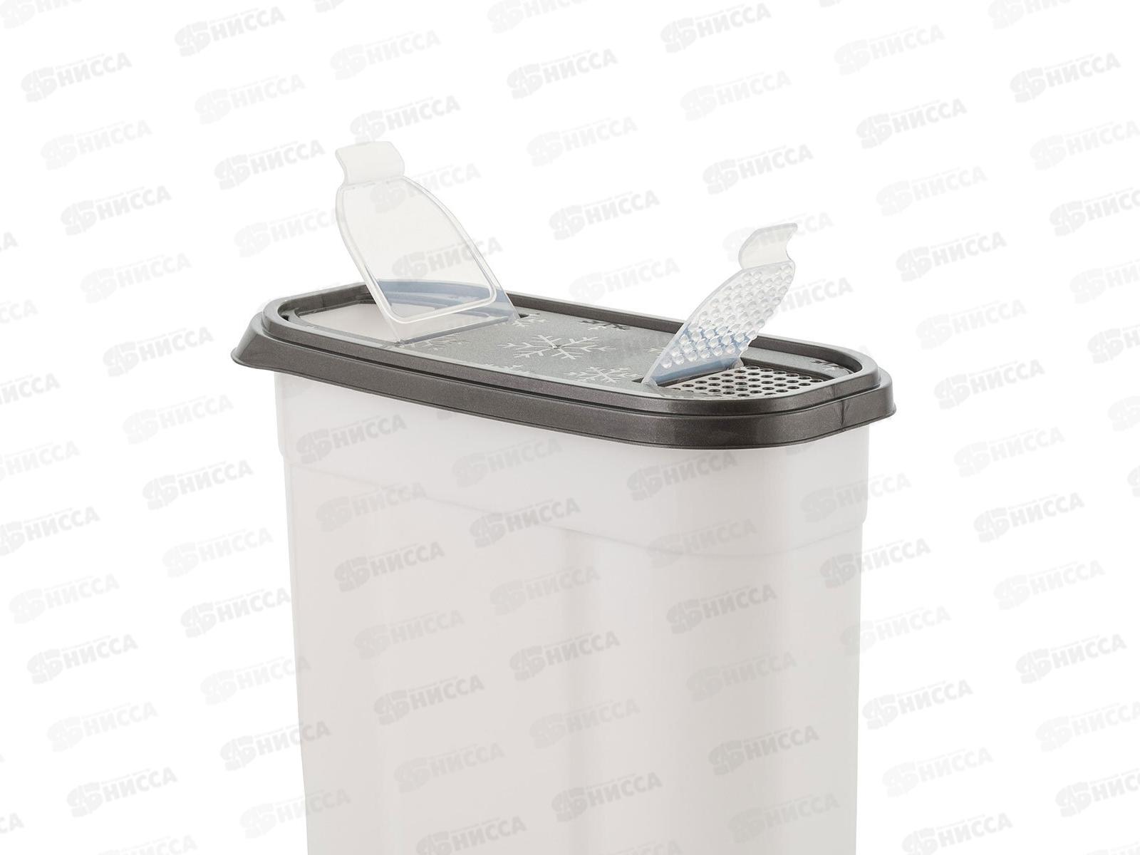 Контейнер для стирального порошка 3кг Степ антрацит SC140510003