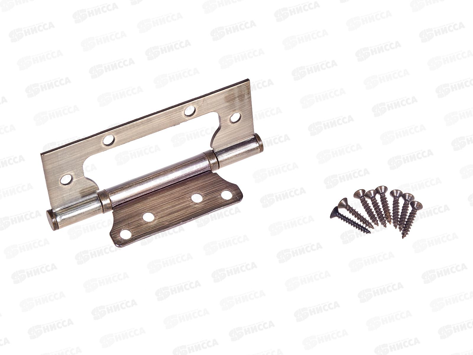 Петля без врезки 125*75*2,5 AB бронза 2BB Сазар *2