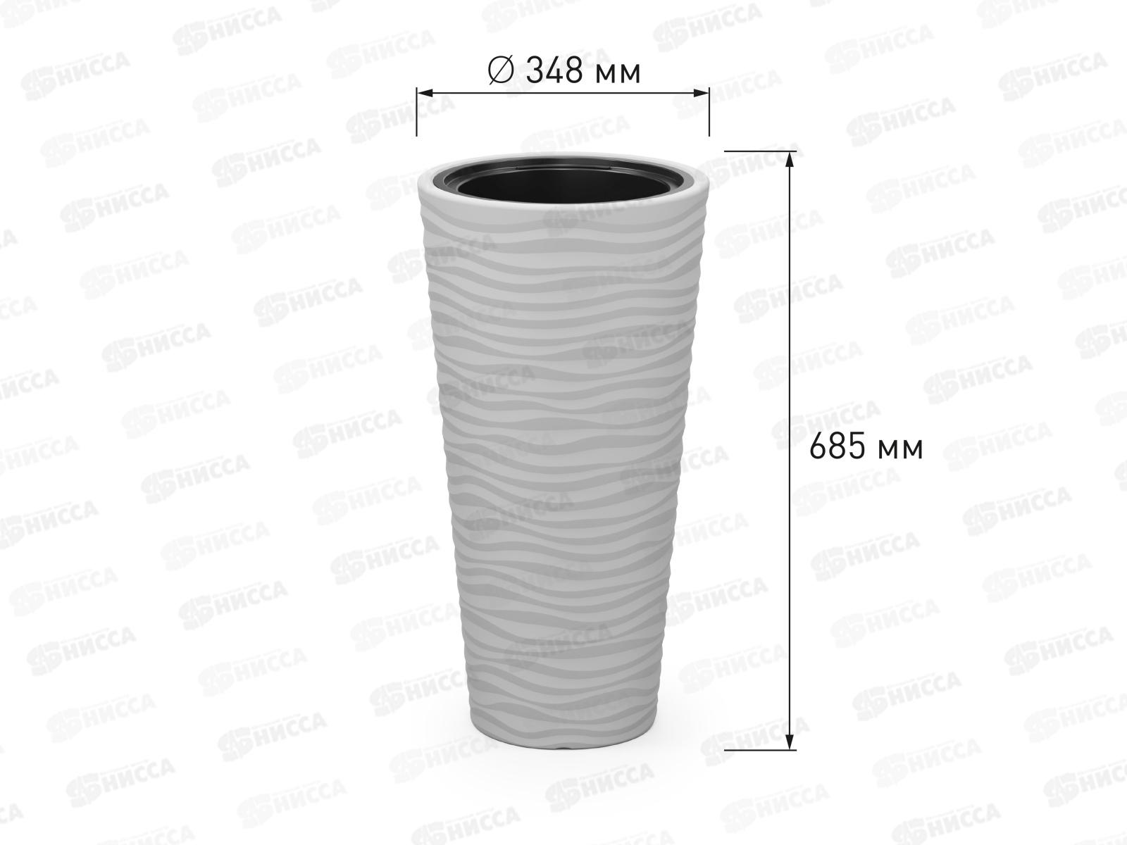 Кашпо Оазис 43л Серый М8079 *2