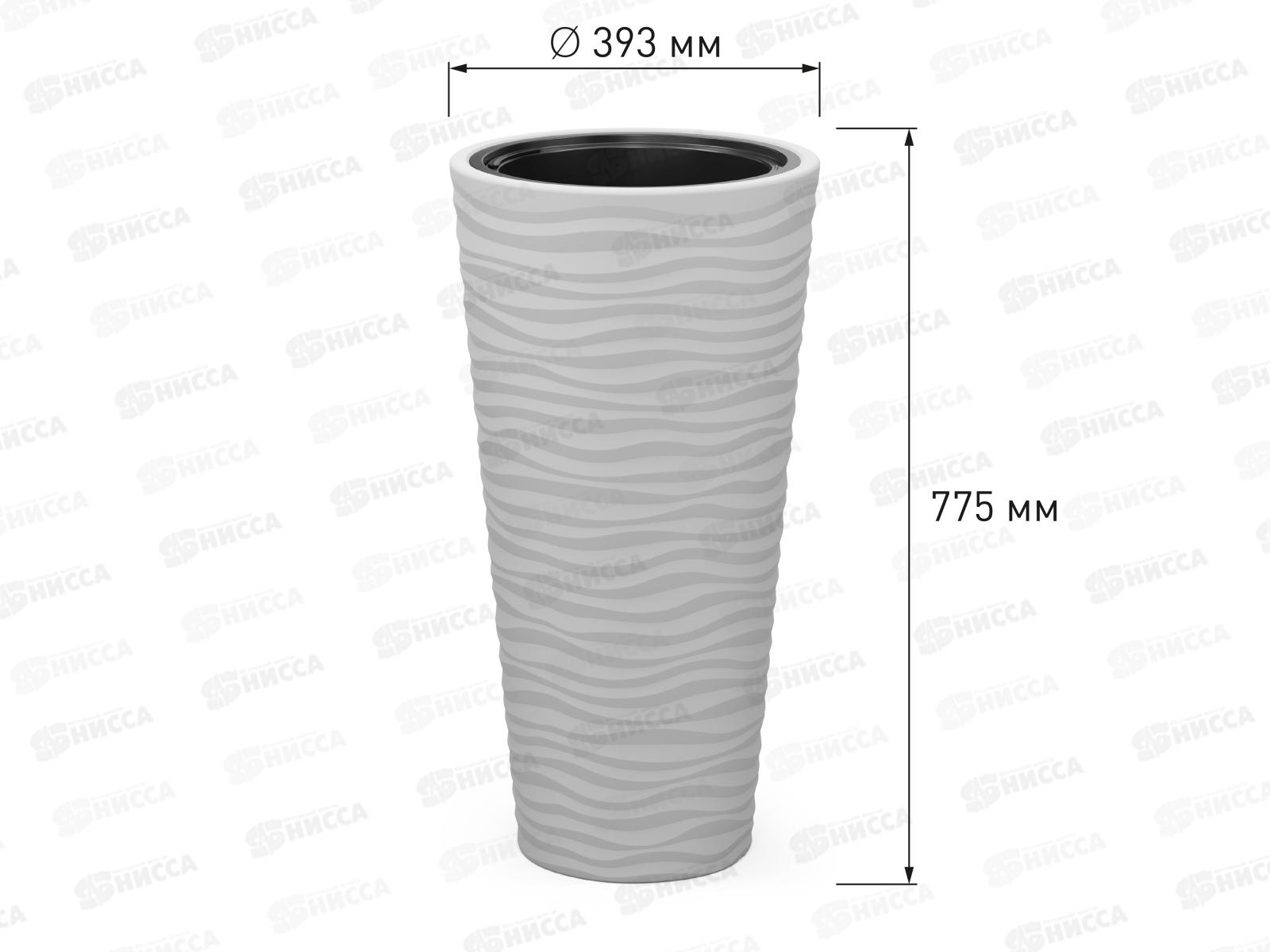 Кашпо Оазис 63л Серый М8082 *2