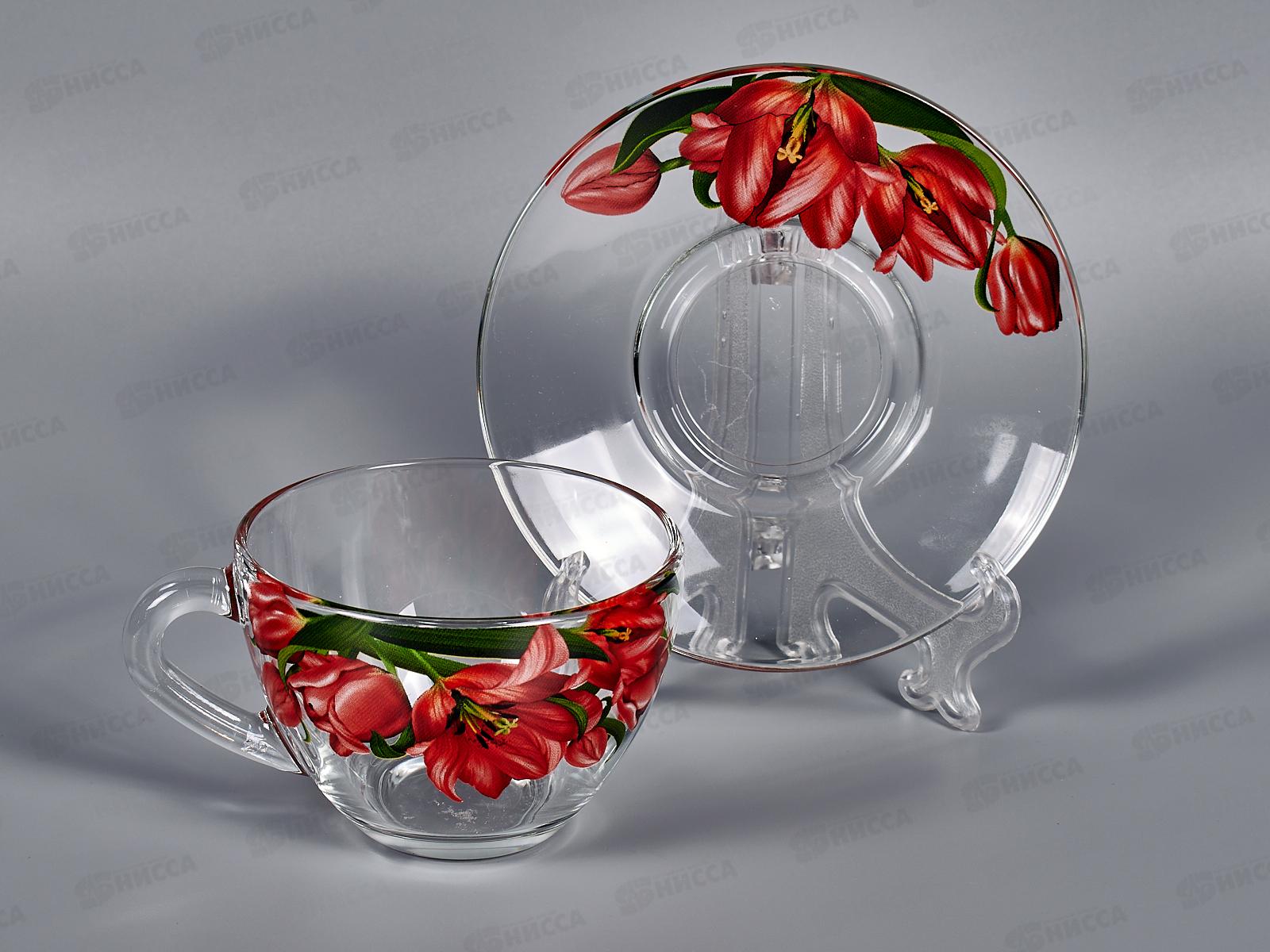 Чайная пара 337-Д Тюльпаны