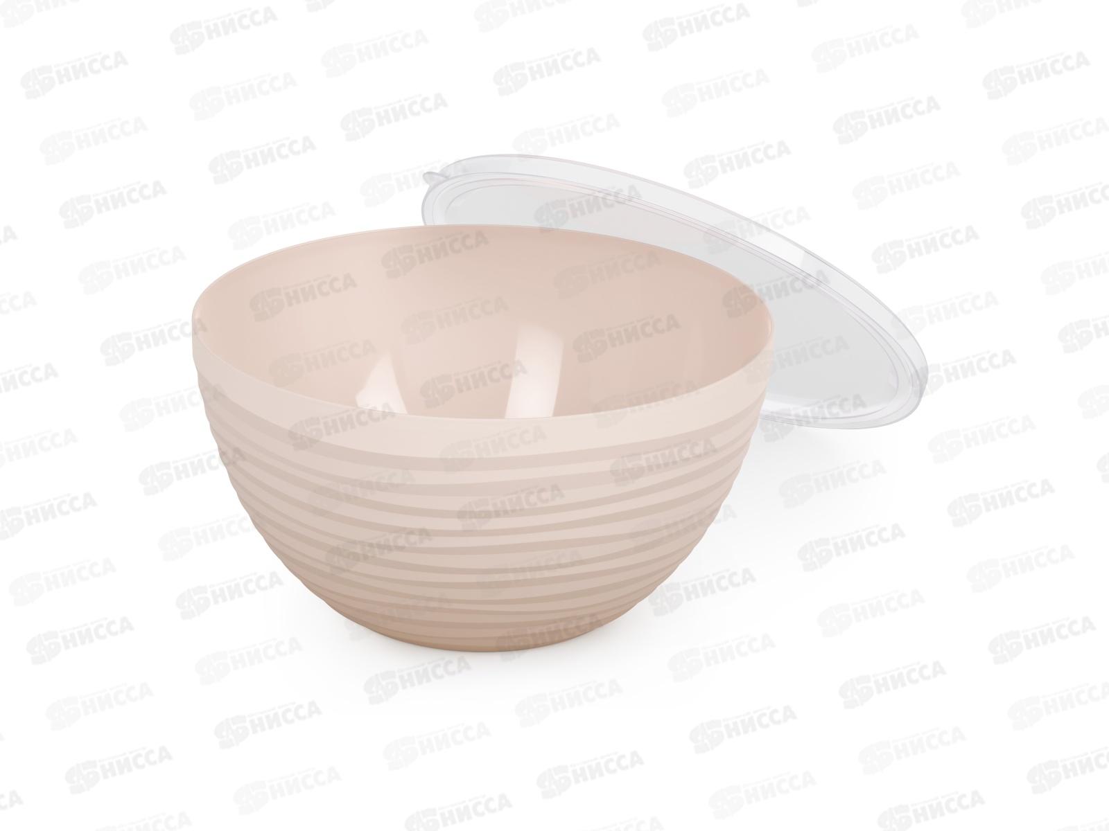 Чаша &quotОазис&quot 4л с крышкой  бежевый М8405 *16