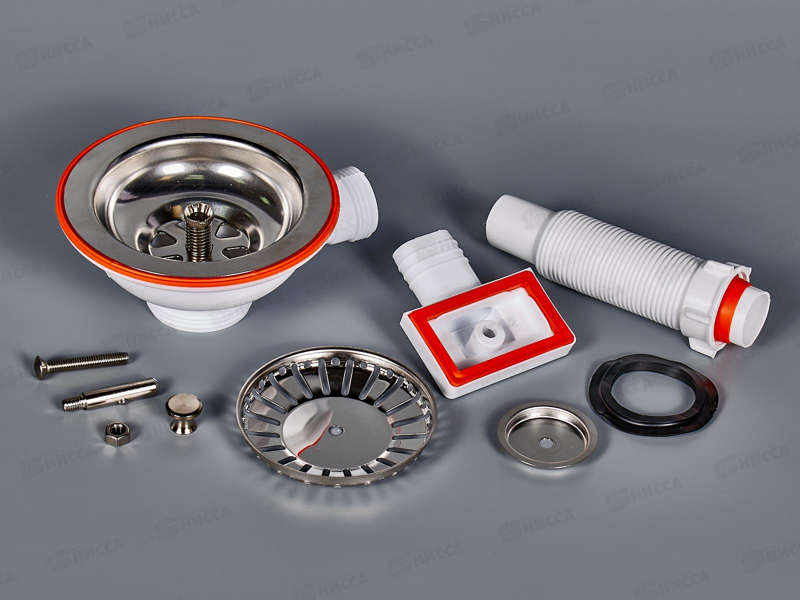 Чаша КС-10 из нержавейки (прямоугольный перелив)