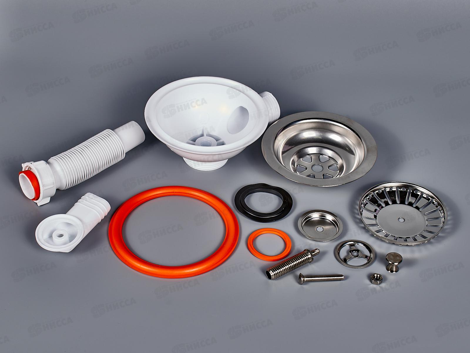 Чаша КС-11 из нержавейки для мойки 3 1/2 (круглый перелив)