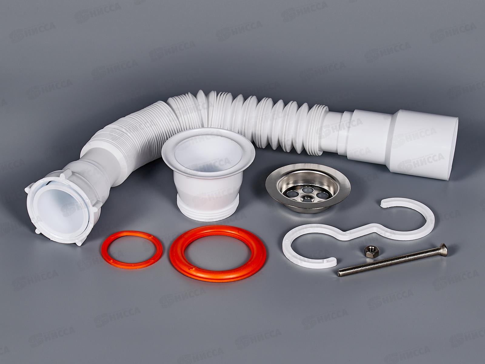 Сифон СГУ-0,8 м гофрированный универсальный