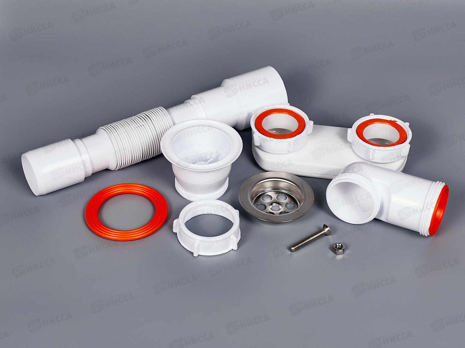 Сифон СД-П для душевого поддона плоский