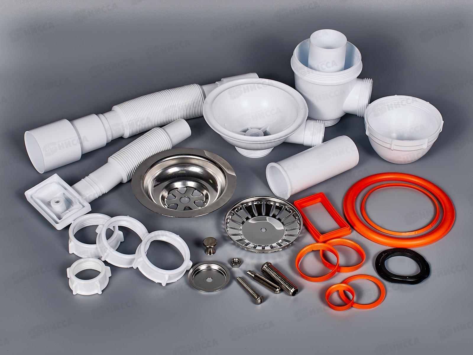 Сифон СЕМ-П для мойки (прямоугольный перелив)